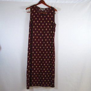 Sheri Martin New York Womens Sleeveless Maroon Sleeveless Dress Size 14